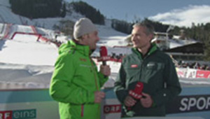 Hahnenkamm-Rennen: Herausforderungen für Mensch und Technik, Rainer Pariasek und Hans Knauss