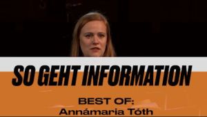 DialogForum: SO GEHT INFORMATION, BEST OF: Annámaria Tóth, Re:think Alliances